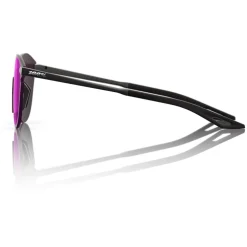 100% Legere Round Bril - Soft Tact Black - Purple Mirror
