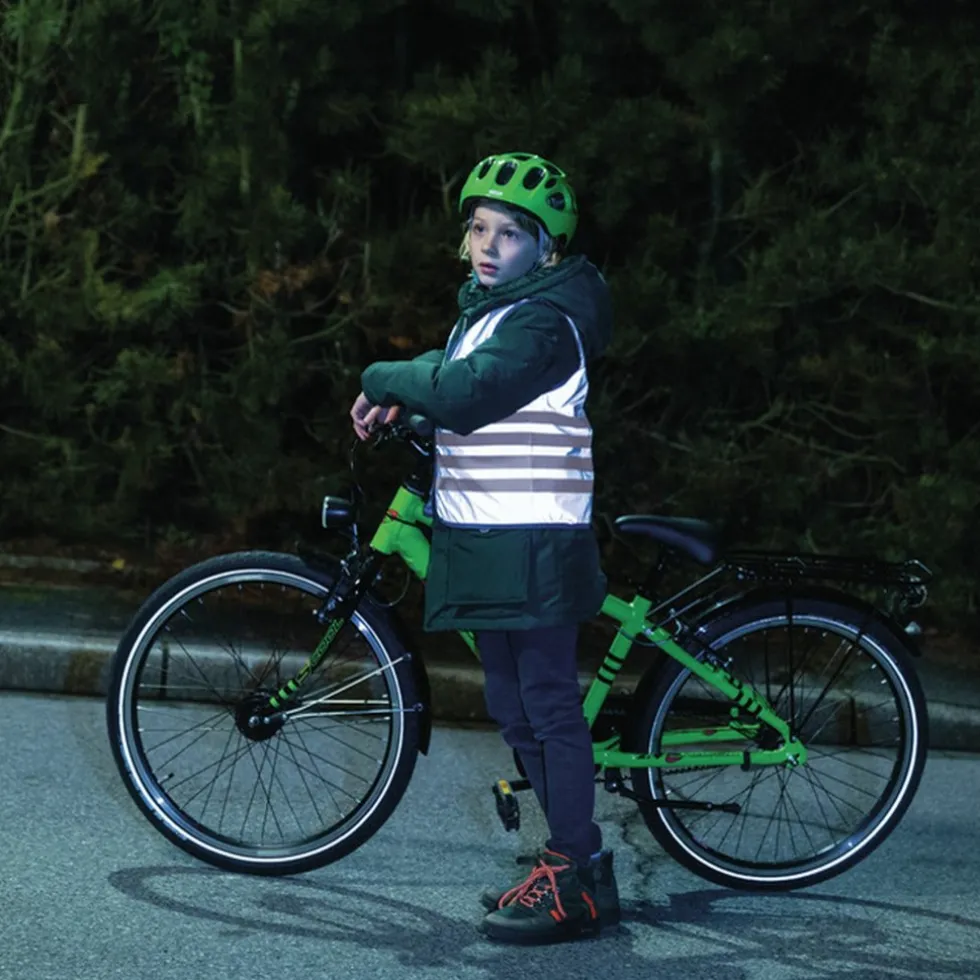 ABUS Lumino Urban Veiligheidsvest Kinder - zilver