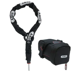 Sloten Accessoires < ABUS Adaptor Chain ACH 2.0 8KS Ringslotketting + Tas ST5950 - 85cm zwart