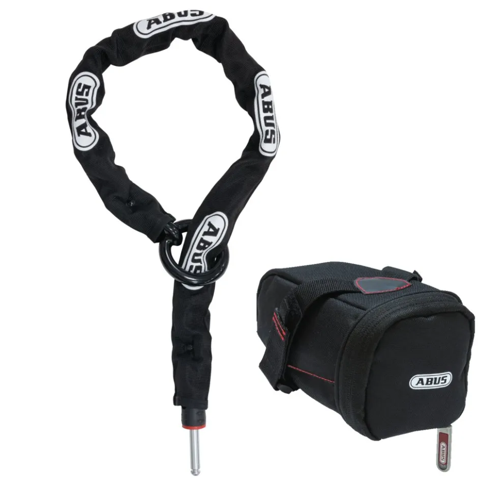 Sloten Accessoires < ABUS Adaptor Chain ACH 2.0 8KS Ringslotketting + Tas ST5950 - 85cm zwart