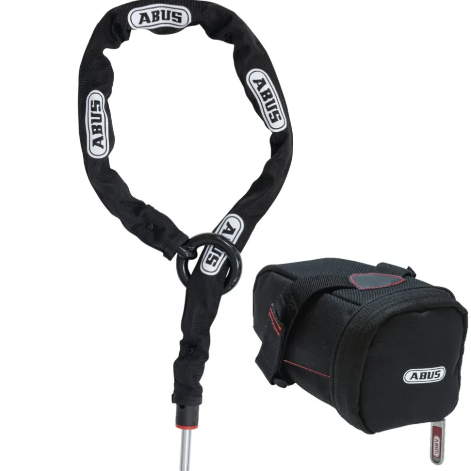 Sloten Accessoires < ABUS Adaptor Chain ACH 2.0 6KS Ringslotketting + Tas ST5950 - 100cm zwart