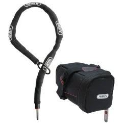 ABUS Adaptor Chain Classic Frameslotketting + Zadeltas ST 5950 - 5.5 mm | 130 cm | 5.5KS/130 zwart