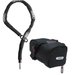 Sloten Accessoires < ABUS Adaptor Chain Classic Frameslotketting + Zadeltas ST 5950 - 5.5 mm | 100 cm | 5.5KS/100 zwart