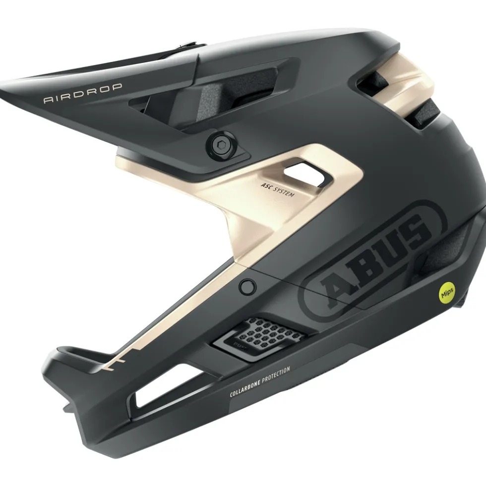 ABUS Airdrop MIPS Helm - black gold