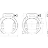ABUS AMPARO 4650X NR Frameslot + ACH 2.0 6KS/100 Frameslotketting + ST5950 Zadeltas - zwart