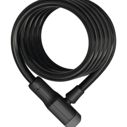 ABUS Booster 6512K 180 cm Spiraalkabelslot + Fietsslothouder SCMU - zwart