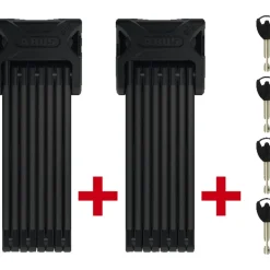 ABUS Bordo Big 6000K - 120cm Vouwbare Slot + Houder SH Twinset - zwart