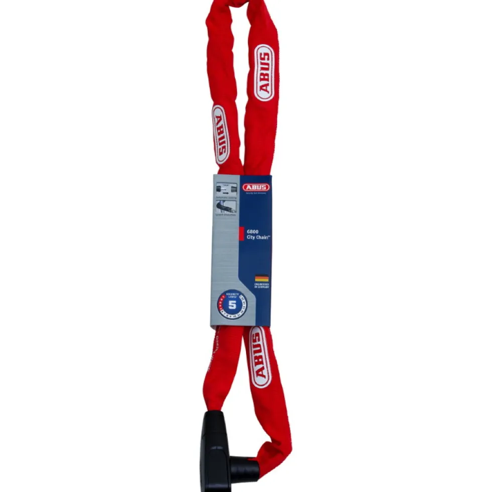 ABUS CityChain 6800 - 110cm Kettingslot - rood