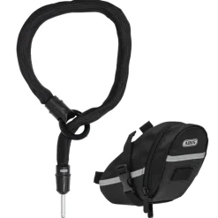 ABUS Ivytex Frame slotketting ACH IVY 6KS + Tas ST5950 - 100cm - zwart