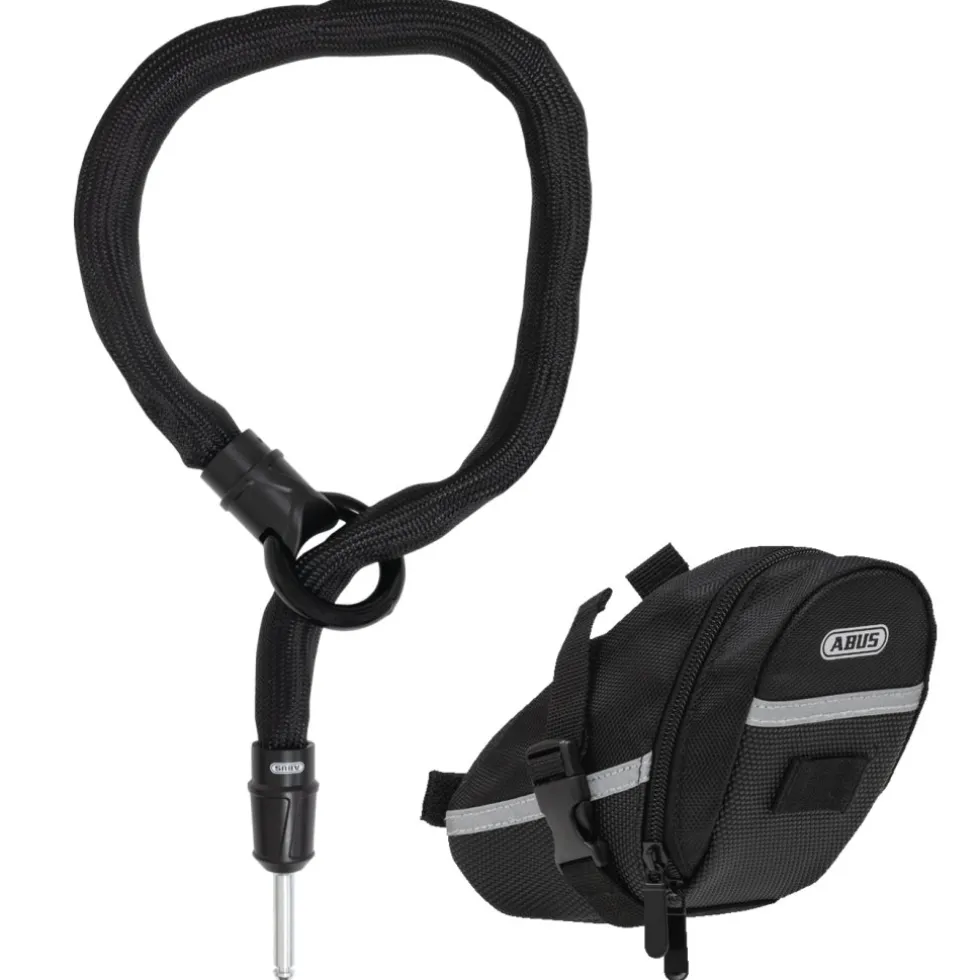 ABUS Ivytex Frame slotketting ACH IVY 6KS + Tas ST5950 - 100cm - zwart