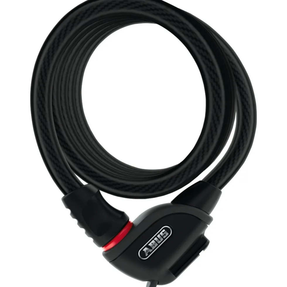 ABUS Phantom 8950 Spiraalkabelslot - 180 cm + TexFL Houder
