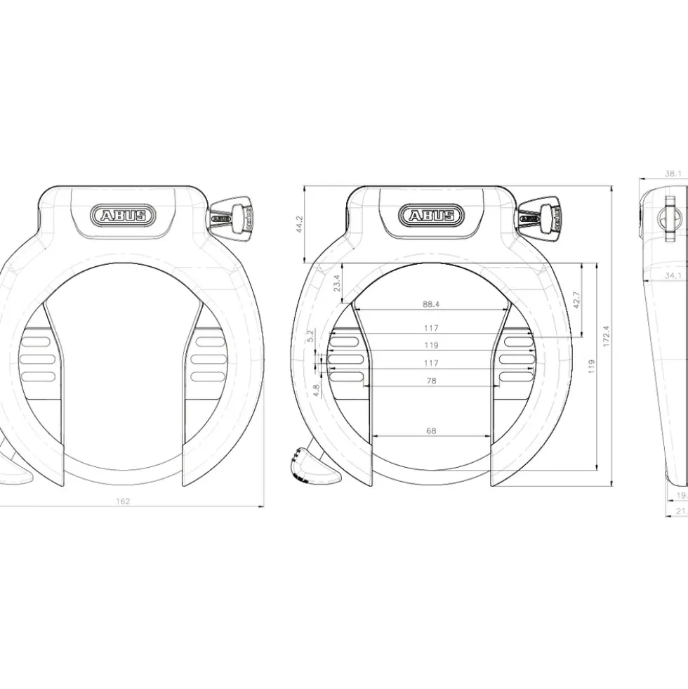 ABUS Pro Amparo 4750 X NR Frameslot - zwart