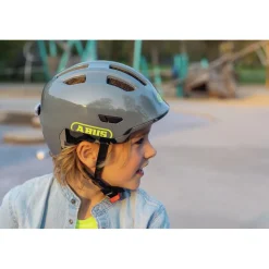 ABUS Smiley 3.0 ACE LED Kinder-Fietshelm - pure lavender