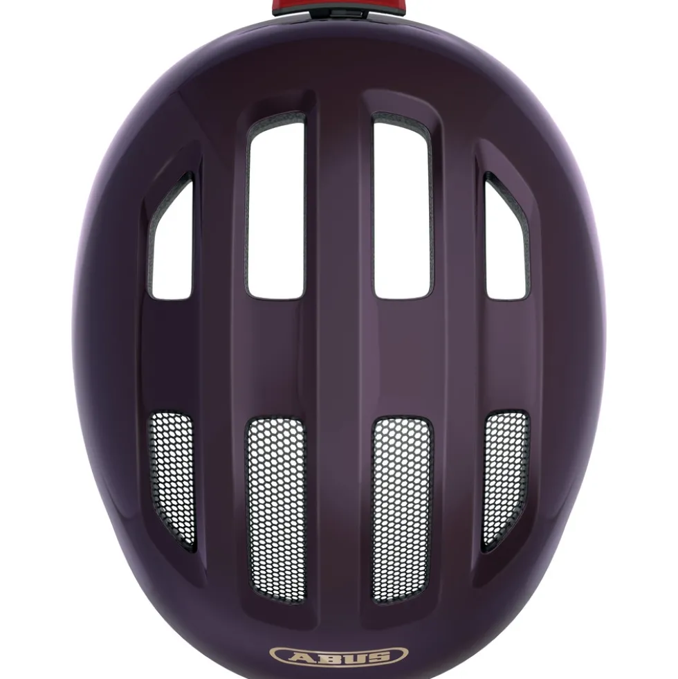 ABUS Smiley 3.0 ACE LED Kinder-Fietshelm - royal purple