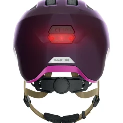 ABUS Smiley 3.0 ACE LED Kinder-Fietshelm - royal purple