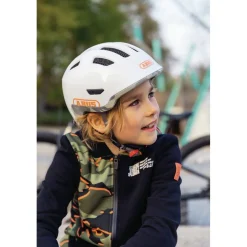 ABUS Smiley 3.0 ACE LED Kinder-Fietshelm - royal purple