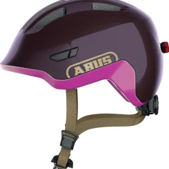 ABUS Smiley 3.0 ACE LED Kinder-Fietshelm - royal purple
