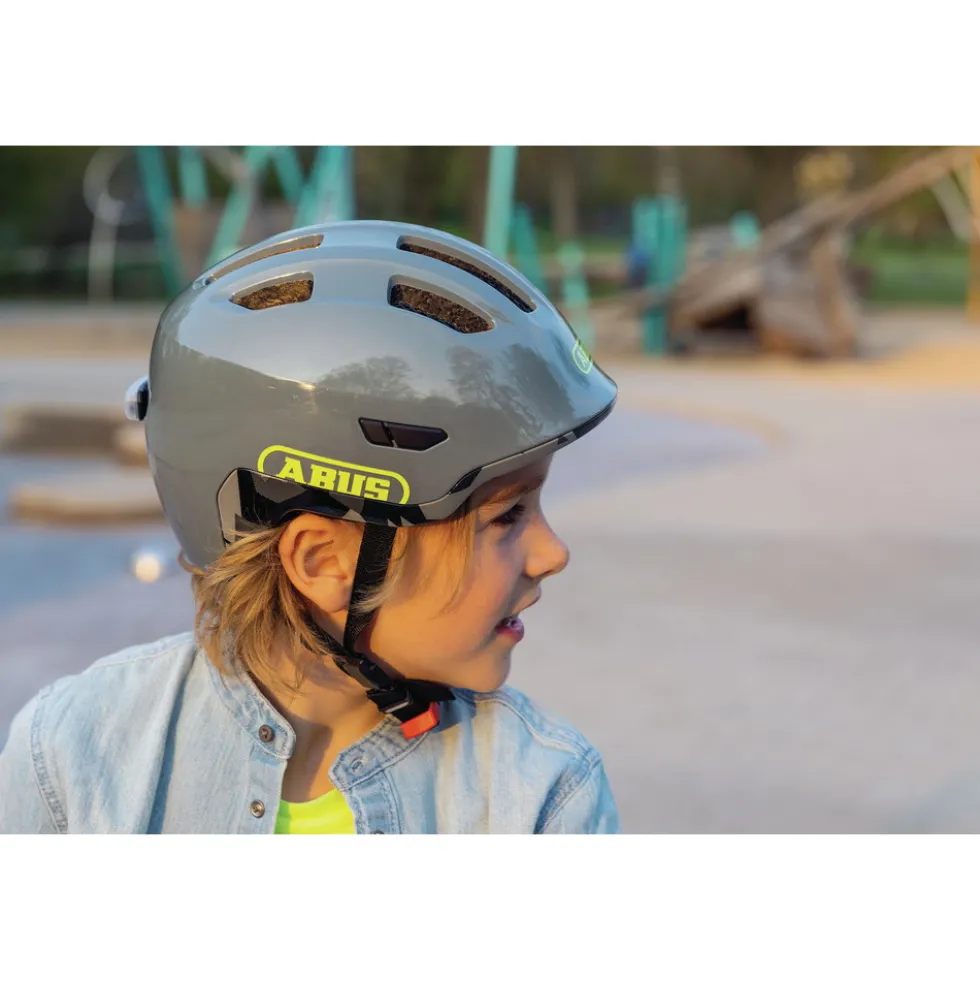 ABUS Smiley 3.0 ACE LED Kinder-Fietshelm - pure mint