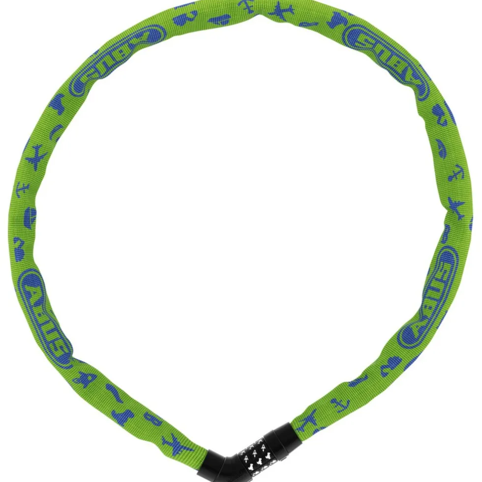 ABUS Steel-O-Chain 4804C - 75cm Kettingslot - lime symbols