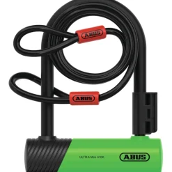 ABUS Ultra Mini 410K/150HB140 U-Slot 140x106 mm + Houder SH34 + Luskabel 10/120 - groen