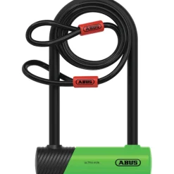 ABUS Ultra Mini 410K/150HB180 U-Slot 180x106 mm + Houder SH34 + Luskabel 10/120 - groen