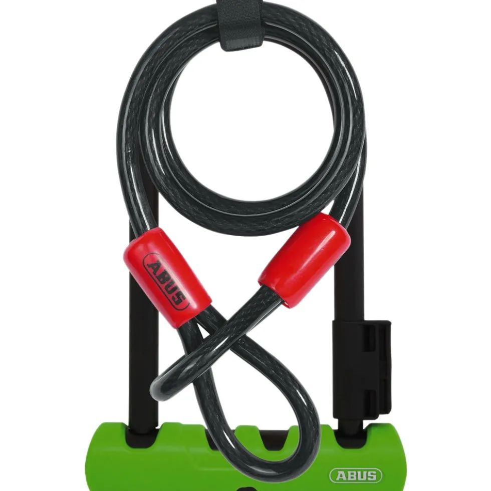 ABUS Ultra Mini 410 U-Slot + 10/120 Luskabel - 180 mm