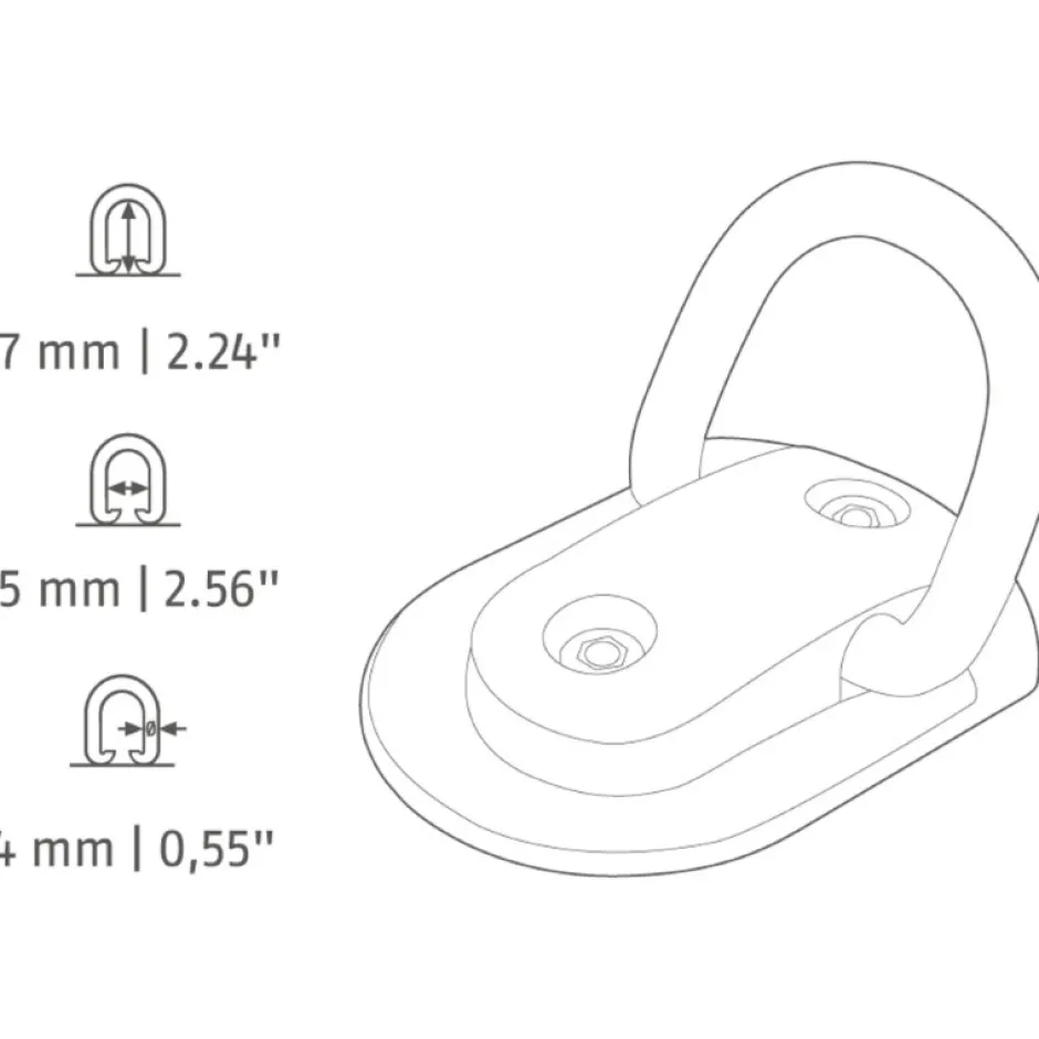 Sloten Accessoires < ABUS WBA75 Granit B/SB Vloer- en Muurankers