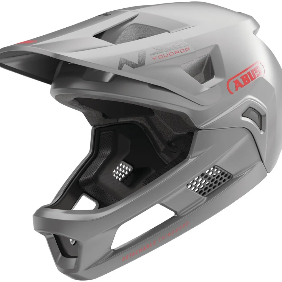 ABUS YouDrop FF Kinderfietshelm - Ti silver