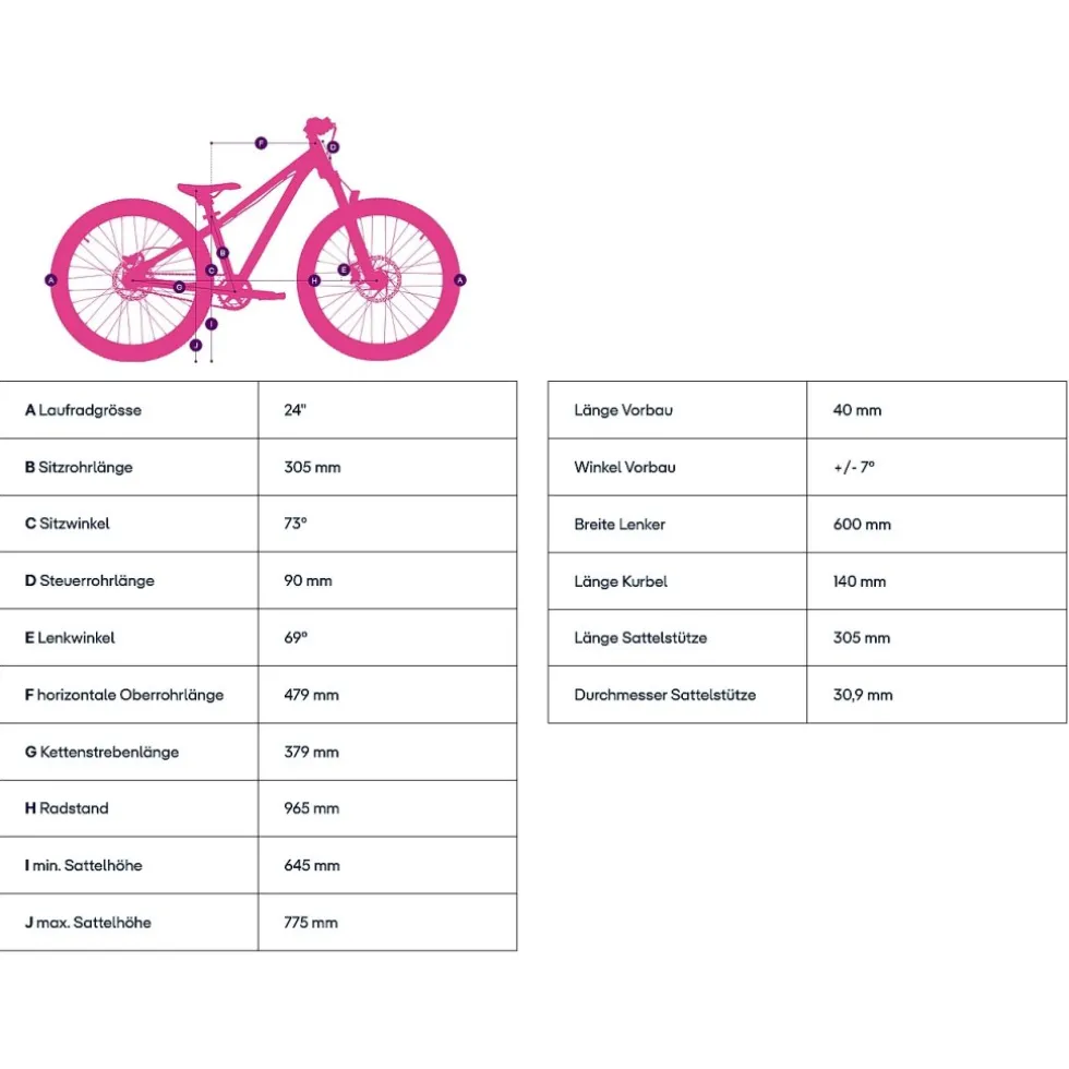 Academy PUMP 5 - 24" Kinderfiets - 2026 - plum
