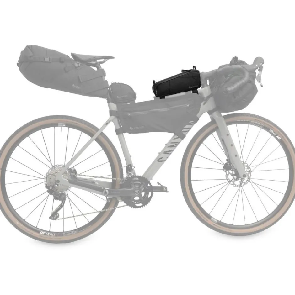 Frametassen|Top Tube Bag < Acepac Fuel L MKIII Bovenbuis Tas - 1.2L - grijs