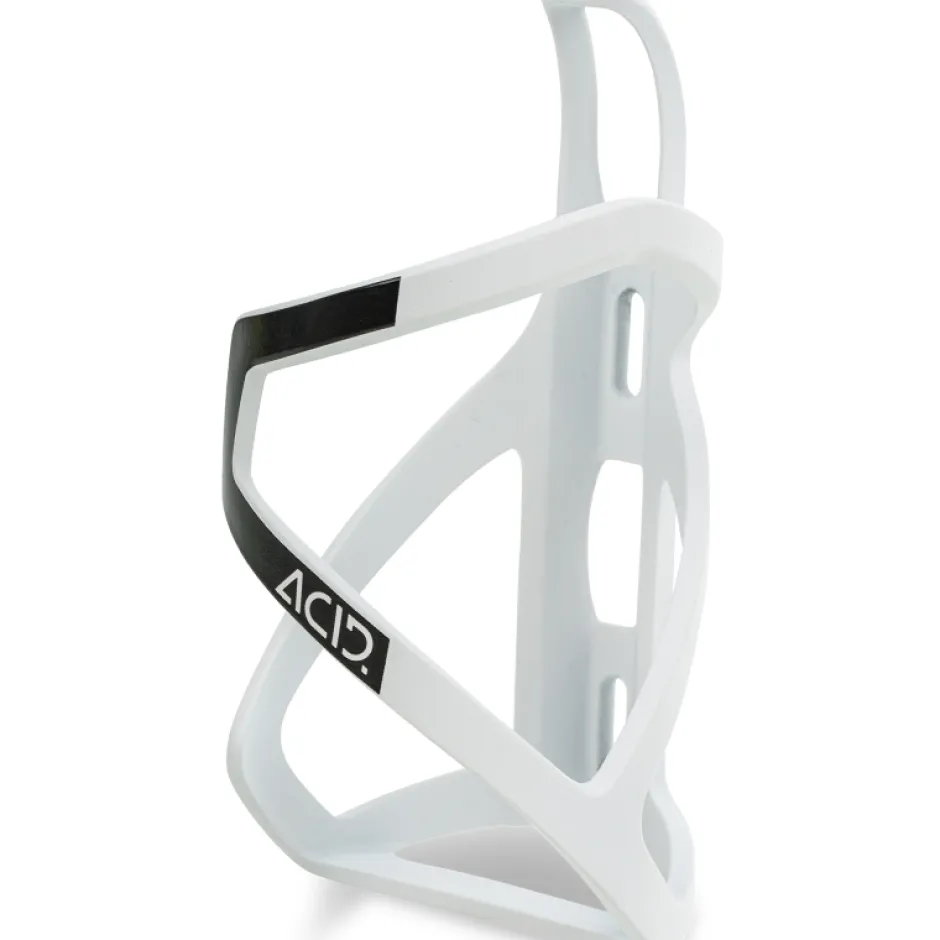 Bidonhouders < ACID Bottle Cage HPP Left-Hand Sidecage - matt white´n´glossy black