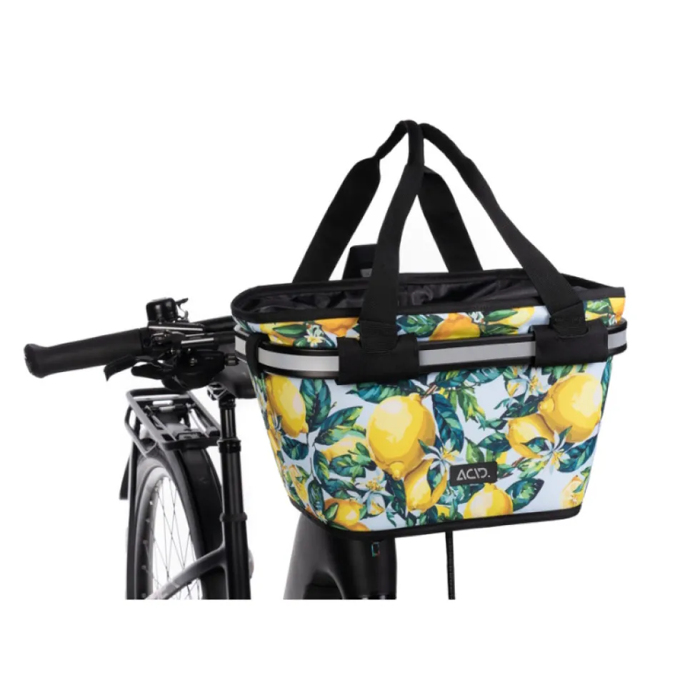 ACID CITY 15 FILink Handlebar Basket - geel