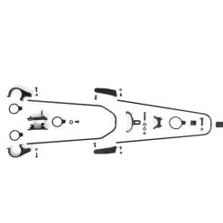 Spatborden < ACID Mudguard Set MTB 60 with Stays - black