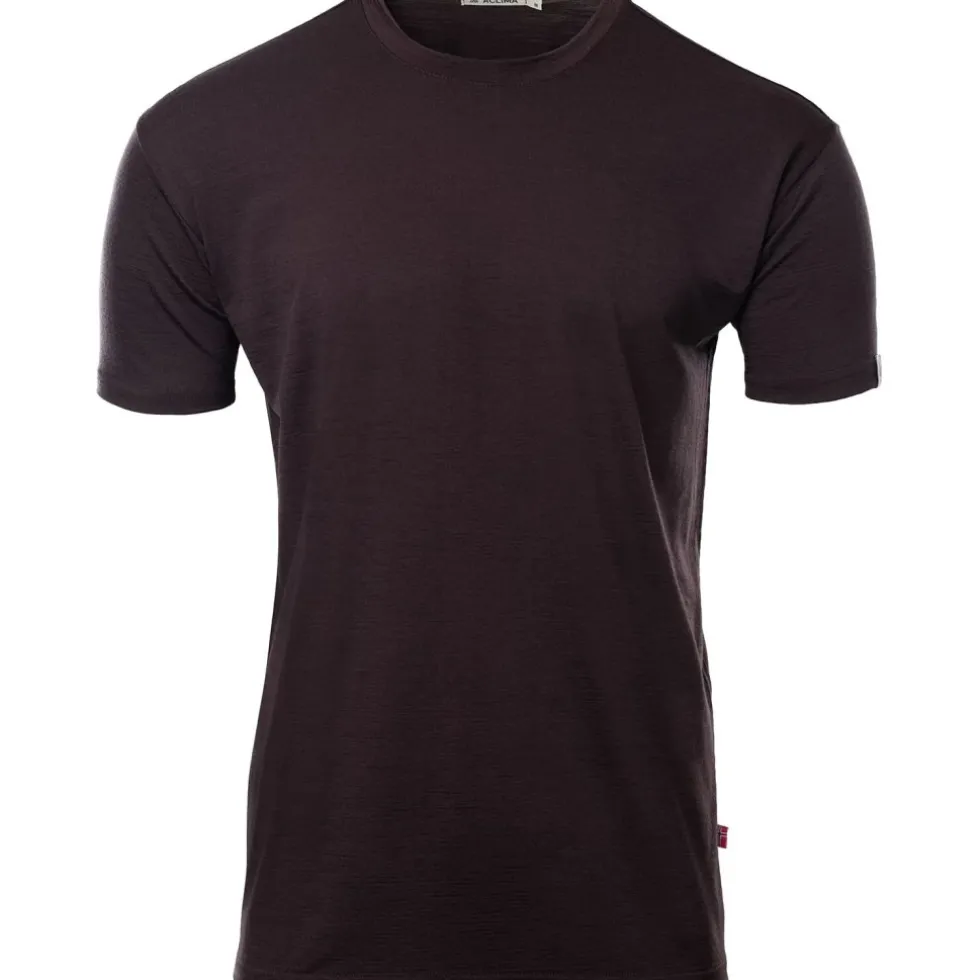 Aclima Lightwool Classic T-Shirt Heren - Chocolate Plum