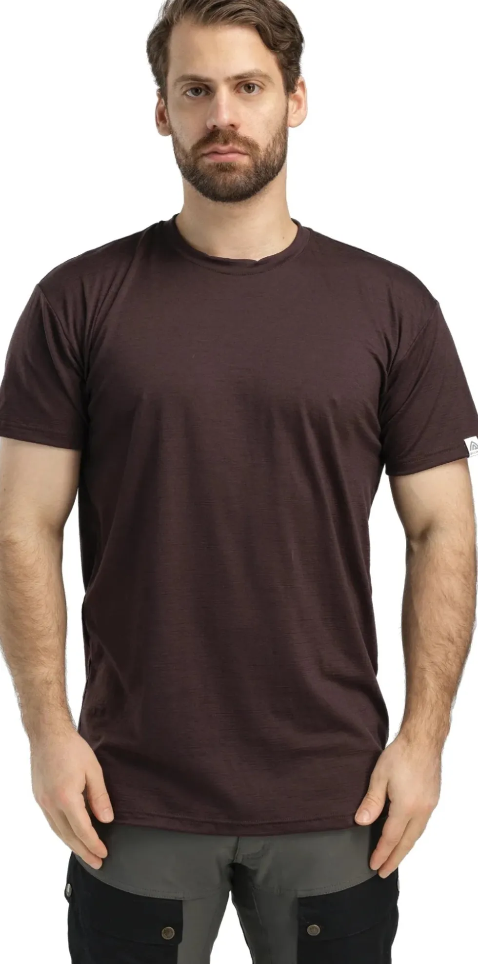 Aclima Lightwool Classic T-Shirt Heren - Chocolate Plum