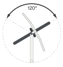 ACROS Blocklock Headset Lower Part 120° - 1.5 Inches - ZS56/40 - black