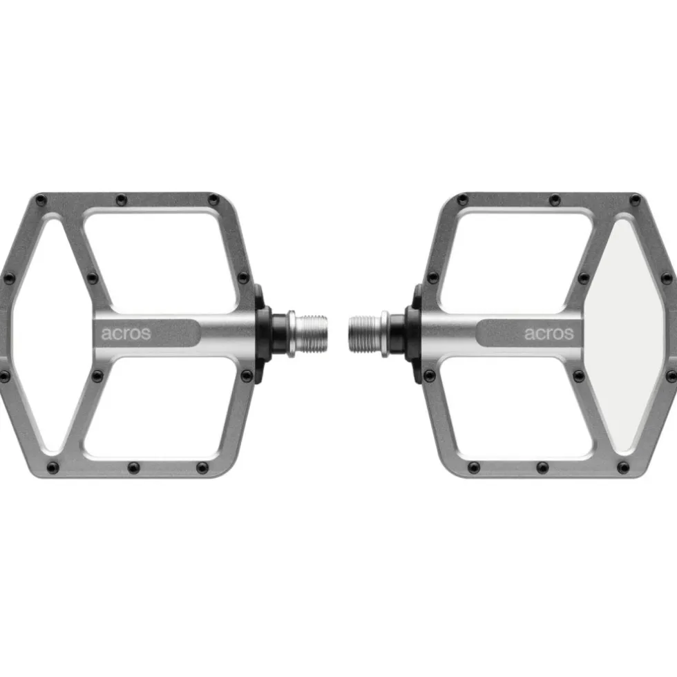 ACROS Flatpedal Platformpedalen - zilver