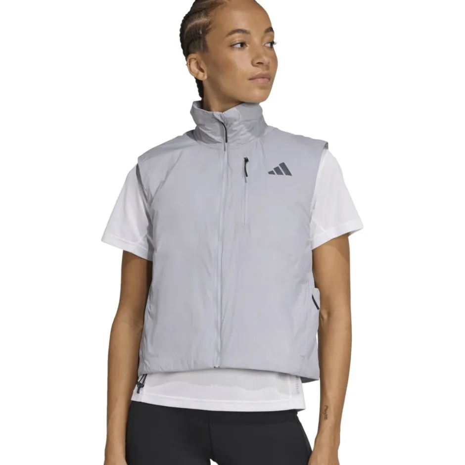 Jassen & Vesten < adidas Adi365 Running CLIMAWARM Hardloopvest Dames - halo silver JP3848