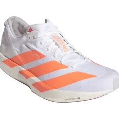 Hardloopschoenen Voor Op De Weg|Hardloopschoenen Heren < adidas Adizero Adios 9 Hardloopschoenen Heren - cloud white/lucid orange/lucid red JQ0777
