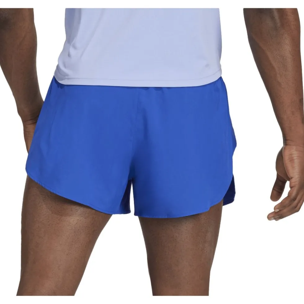 adidas Adizero Essentials Running Split Short Heren - royal blue IX4894