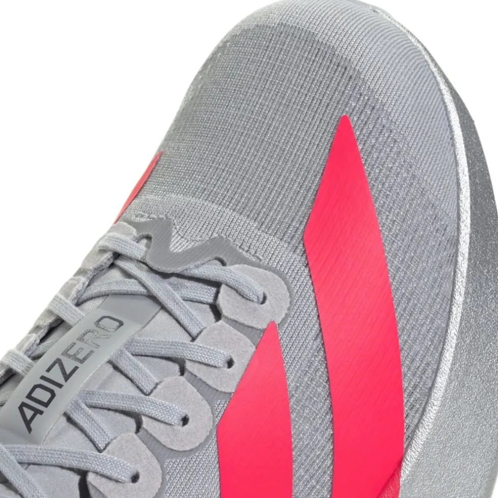adidas Adizero EVO SL Hardloopschoenen Heren - silver metal/lucid red/iron metal KI3381