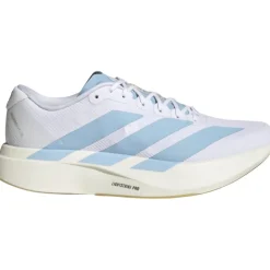 Hardloopschoenen Voor Op De Weg|Hardloopschoenen Heren < adidas Adizero EVO SL Woven Hardloopschoenen Heren - cloud white/clear blue/matte gold JQ4527