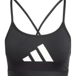 adidas Aeroreact Graphic Sport-BH met lichte Ondersteuning Dames - zwart JG1413