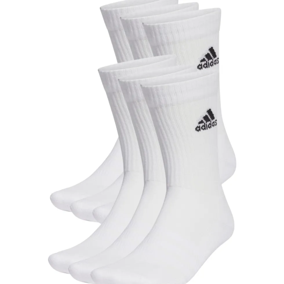 adidas Cushioned Sportswear Crew Sokken - 6 Paar - wit/zwart HT3453