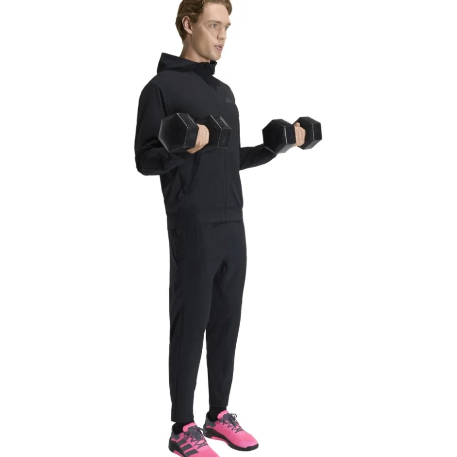 T-Shirts & Tops < adidas Deigned for Training Hybrid Ja et capuchon Heren - back KA4821