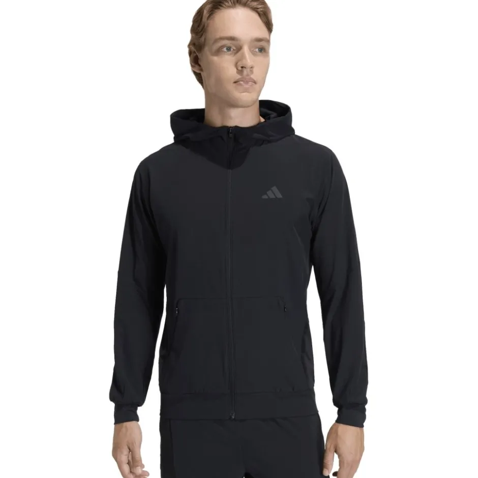 T-Shirts & Tops < adidas Deigned for Training Hybrid Ja et capuchon Heren - back KA4821