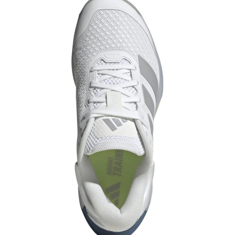 Fitness Schoenen|Schoenen < adidas Dropset 4 Power Trainer Fitnessschoenen Dames - cloud white/halo silver/dusky ink JR4663
