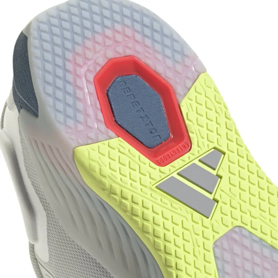 Fitness Schoenen|Schoenen < adidas Dropset 4 Power Trainer Fitnessschoenen Dames - cloud white/halo silver/dusky ink JR4663