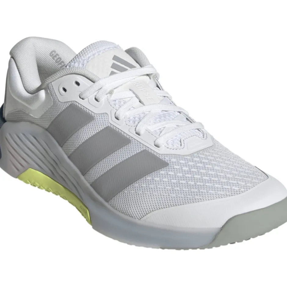 Fitness Schoenen|Schoenen < adidas Dropset 4 Power Trainer Fitnessschoenen Dames - cloud white/halo silver/dusky ink JR4663