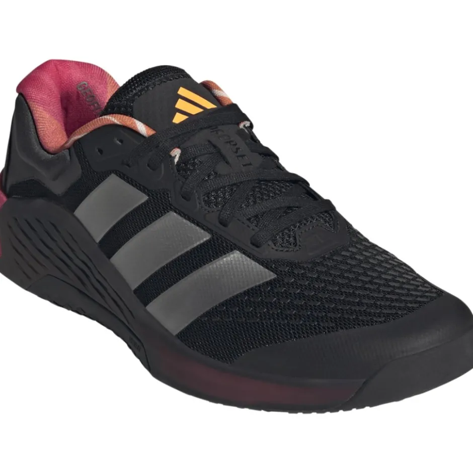 Fitness Schoenen|Schoenen < adidas Dropset 4 Power Trainer Fitnessschoenen Heren - core black/iron metal/shock pink JR79